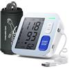 Aidisy Sfigmomanometro Misuratore Pressione da Braccio Con Schermo LCD in Bianco e Nero ad Alta Risoluzione, Adatto per braccia con circonferenza da 22 a 42 cm, Memorizzazione di due Utenti 2 x 99