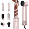 Dryhsip 5 in 1 Spazzola Asciugacapelli Multifunzione,Air Styler Per Capelli | Phon con 3 Temperatures, Styling Liscio, Onde, Ricci, Volumizzante, Hair Styler Viaggi set Regalo Donna e Uomo (Blush)
