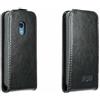 caseroxx Flip Cover per Nokia 225 4G (2024), nero | Custodia apribile con protezione completa e chiusura sicura, in finta pelle