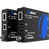 Orei KVM 4K HDMI over Ethernet Extender Balun Over CAT6/7 Cavo 4K a 60Hz fino a 230 piedi - 2 porte USB 1.1, supporta tastiera e mouse USB HDMI Loop Out, cavo di alimentazione