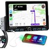 Zomolither WIRELESS CARPLAY 1 DIN Autoradio con Bluetooth Android Auto, Schermo Tattile IPS da 7'' Car Play per Auto con Mirror Link AM/FM/RDS USB SWC Retroilluminazione a Colori