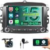 Hikity Autoradio Android 15 7 per Fiat 500L 2013-2017 Wireless CarPlay