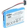vhbw batteria compatibile con Mitac Mio P350, P550 navigatore GPS (1700mAh, 3,7V, Li-Ion)