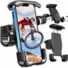 KRUMAD Supporto per cellulare per bicicletta, universale, sicuro e durevole, con angolo di inclinazione regolabile per smartphone da 5,5 a 6,9, per bici da corsa, moto ed e-scooter