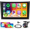 Hodozzy 【8 Core 4+64G】Hodozzy Carplay Stereo Auto per Volvo XC90 2004-2013, 10 Pollice Android Autoradio con Android Auto/WiFi/GPS/RDS/FM/BT/DSP+Telecamera Retromarcia
