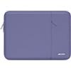 MOSISO 15 pollici Custodia PC Computer Compatibile con MacBook Air 15 | 15,3 pollici Borsa PC per M5 M4 M3 M2 2026 2025 2024 2023, Dell XPS, Poliestere Manica Verticale con Tasca, Lavanda Grigio