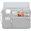 HYZUO 17-17,3 Pollici Custodia per Laptop Borsa Valigetta, Grigio Chiaro