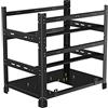 Cloud Fire 12/10 GPU Mining Rig Frame, 3 Strati Steel Open Air Mining Rig Frame Case, Mining Rig Supporta Atx/Btx/Flex/Itx/Microatx, 52 x 52 x 36 cm, Solo Telaio