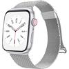 Amzpas Cinturino Compatibile per Apple Watch 45mm 44mm 46mm 42mm 41mm 40mm 38mm 49mm, Cinturino in Acciaio Inossidabile a Maglia Milanese per iWatch Apple Watch SE/Series 10 9 8 7 6 5 4 3 2 1 Ultra