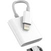 WASRUYI Lettore di schede SD Lightning (2 in 1) per iPhone 14 13 12 Pro Max Dual Slot Micro SD TF fotocamera digitale adattatore di trasferimento dati per Apple Converter per iPad accessori portatile Drive