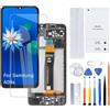 H&LYCYJ Display Schermo per Samsung A04s con cornice | Wear toolkit，PLS LCD，Display HD，Sostituire lo schermo，Per i modelli:A047F A047F/DS A047F/DSN A047M