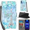 Haninsuze Cover per Xiaomi Redmi Note 12 5G, Torre | Pelle PU Portafoglio, Porta Carte, Magnetica, Libro, Antiurto Custodia