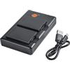 DSTE LP-E10 (2 pezzi) Batteria di ricambio ricaricabile e doppio caricatore compatibile con Canon EOS 1100D, 1200D, 1300D, 2000D, 4000D, Kiss X50, Kiss X70, Kiss X80, Rebel T3, T5, T6,T7