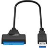 NGFF Adattatore da USB 3.0 Type-A a SATA 22 pin 7+15 per box per hard disk da 2,5, SSD HDD, unità di archiviazione di massa.