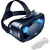 Pmandgk Occhiali VR di realtà virtuale a schermo intero 3D ha messo gli occhiali di realtà virtuale 3D, regolabili Gamepad