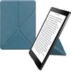 kwmobile Custodia Pieghevole Compatibile con Kobo Aura ONE Cover - Cover Magnetica Pelle PU eReader con Stand - petrolio