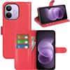 Fertuo Cover a Libro per Xiaomi Redmi Note 17 Pro Max/Plus 5G, Rosso | Custodia Antiurto, Porta Carte, Chiusura Magnetica, Supporto, Pelle PU, Portafoglio Sottile Leggero, Case Antiscivolo