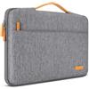 DOMISO Custodia PC Computer Portatile 13 Pollici,Borsa per MacBook Air 13 M4 M3 M2 2025,13 Pollici MacBook Pro M2,ipad Pro 12.9 Pollici,Porta Cover Laptop Case Sleeve,Con Manico Retrattile,Grigio