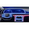 Jhkfbgdqjh Protettiva Schermo Per OMODA 9 Per SHS 2024-2026 PPF Pellicola Protezione Auto Trasparente TPU LCD GPS Navigation Gear Panel Center Console Navigation Pellicola Protettiva(Left Hand Drive)