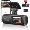 Hodozzy 4K Dashcam per Auto Anteriore e Posteriore con WiFi da 5 GHz, Dash Cam con Scheda SD da 64 GB, Doppia Fotocamera per Auto con Visione Notturna Eccellente, Registrazione in loop, Sensore G