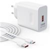 VUOHOEG Caricatore Rapido 100W per Huawei Honor cavo 6A USB-A a USB-C (1M)