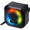Trevi XR 8A12 Altoparlante Amplificato Portatile 3W con Bluetooth e Batteria Integrata, Resistente all'Acqua IPX4, Nero