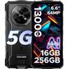 DOOGEERugged DOOGEE Fire 7 Smartphone Rugged 5G IP68 IP69K 13000mAh 64MP 256GB Dual SIM