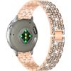 PaceBid 18mm Cinturino per Garmin Venu 4 41mm/Venu 3S/2S/Forerunner 265S | per Garmin Forerunner 255S/255S Music,Huawei Watch GT 6 41mm/GT 5 Pro 42mm, Strass Metallo Cinturini di Ricambio, Oro Rosa