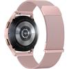 Amzpas Cinturino per Samsung Galaxy Watch 4/5/6/7 40mm 44mm, Cinturino in Acciaio,Metallo Magnete per Samsung Galaxy Watch 5 pro 45mm/ Watch 4/6 Classic 46mm 42mm (Rosa)