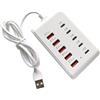 SHINLHUA Ricarica rapida Multi Port Charging 10 in 1 Power Desktop Station con 5 porte USB e 5 USB di tipo C Centro elettrico da viaggio