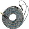H HIFIHEAR KBEAR ST16 Plus IEM Cavo auricolare 16 core 5N OCC placcato argento cavo lungo per dispositivi MMCX 3,5 mm Fiio FH3 FH7 FH9 FA9 FH5S SE846 SE535 SE215 SE315 SE425 PRO W60 IE300 IE44 0PRO (MMC). x 4,4