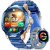 CHOOSETIME Orologio Smartwatch Uomo con Chiamata e Risposta, Torcia/800mAh Batteria, 1.43'' AMOLED HD Lusso Smartwatch Uomo, 200+ Modalità Sportive, Sonno Cardiofrequenzimetro SpO2 per Android iOS