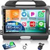 ETLFUCyber 4G+64G Android Autoradio per Kia sportage 2010-2016 con Wireless Carplay & Android Auto, Schermo 9 pollici con GPS, WiFi, 32EQ, Bluetooth 5.0, Radio FM/RDS