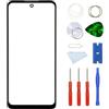 MovTEK Schermo in Vetro Anteriore di Ricambio +Oca Compatibile con Motorola Moto G22/E32/E32s con Kit Attrezzi -6.5