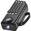 KINPEE Power Bank 27000 mAh,22.5W Power Bank Ricarica Rapida Display LED PowerBank | con Cavi Integrati Batteria Esterna Caricatore Portatile Torcia per iPhone 17 16 15 14 13/Samsung/Huawei/Xiaomi