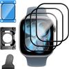 Lutree per Apple Watch Series 12 42mm/11 42mm Pellicola Protettiva, 3 Pezzi | HD Anti Graffio Facile da Installare Flessibile Film, 3D Piena Copertura Anti-Impronte Protezione Schermo
