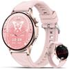 YUPENG Smartwatch Donna con ECG/HRV/Pressione Sanguigna, Sonno, Android/iOS, Rosa