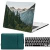 FFBOFFC Cover per MacBook Air 13 Pollici 2020 2019 2018 Modello A2337 A2179 A1932 M1 Chip Touch ID, Plastica Custodia Rigida Protettiva & Copritastiera & Borsa, Foresta di piante