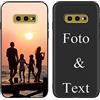 Yoedge Cover Personalizzata Custodia per Samsung Galaxy S10e 5,8 Personalizzato con Foto Testi Disegni Personalizza Custodia Immagine, Antiurto Nero Personalizzabili Case per Samsung S10e