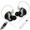 KZA COUSTICS KZ AXAS Cuffie In Ear Gaming, In Ear Monitor per FPS Gamers, Auricolari HIFI con Microfono, adatte sia per il gaming che per la musica, 4 EQ Modes, Cuffie IEM con Cavo OFC Staccabile 2Pin