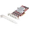 StarTech Scheda PCIe USB-C a 4 Porte, Basso Profilo (P10Q4C-USB-CARD-LP)