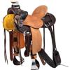 Pool's Equitazione Sella Wade Dusty con sottopancia posteriore e paracoltello Marrone e Beige