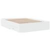 vidaXL Giroletto con Cassetti Bianco 120x190 cm in Legno Multistrato