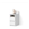Livinity Comodino Roya, Bianco 25 x 59.1 cm | con 2 cassetti