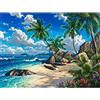 Serlaok Diamond Painting Kit Completo,DIY 5d Diamond Painting Seaside Landscape Square Pittura Diamante Kit Strass,Diamond Painting Kit Adulti Punto Croce Artigianato per Decora casa e pareti 40x50cm 16x20in