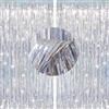 G2PLUS Frangia Tende Decorazioni,2PCS Tende Fecorative Argentato | 1x2.5m Tendine Glitter per Festa di Compleanno Decorazione Partito Matrimonio