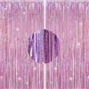 G2PLUS Frangia Tende Decorazioni,2PCS Tende Fecorative Scintillanti Rosa | 1x2.5m Tendine Glitter per Festa di Compleanno Decorazione Partito Matrimonio