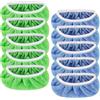 PIKABOOM Set da 10 Panni per Pavimenti Lavabili in Microfibra - compatibili con Panni Swiffer asciutti e umidi (5X Blu + 5X Verdi)