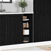 Lumanois Base per Cucina con Lo scaffale Rovere Nero 30 x 44,5 x 81,5 cm,Mobili,Armadietti e portaoggetti,Pensili da Cucina,14.82kg-876650