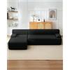London Boutique Divano Angolare Modulare 273 Cm Velluto A Coste